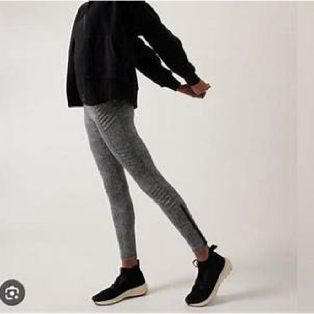 Athleta Delancey Textured Moto Tight NWT